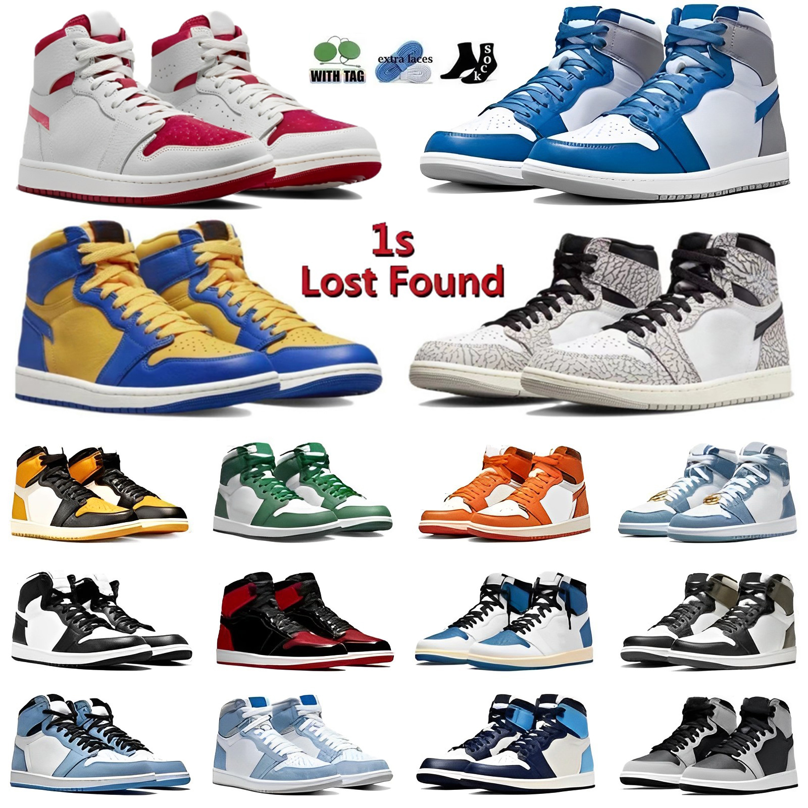 OG 1 Basketball Shoes Jumpman 1s Men Hyper Royal True Blue Valentines Day Laney White Cement Celtics Dark Marina Blue Sport Trainer sneakers, Box
OG 1 Basketball Shoes Jumpman 1s Men Hyper Royal True Blue Valentines Day Laney White Cement Celtics Dark Marina Blue Sport Trainer sneakers, Box