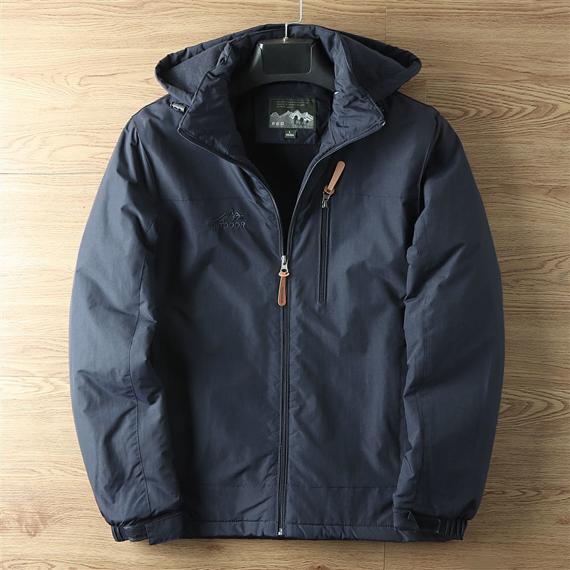 Mens Jackets Spring Autumn Waterproof Outdoor Hiking Trekking With Hood Windbreaker Fleece Lined Warm Hooded Coats 230210