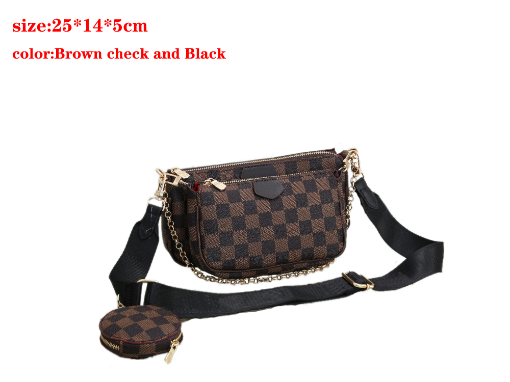 Totes Cross Body 3 Set Designer Luxury Brand Bag Classic Brand Splicing PU Shoulder Bag All-match Chain Party Armpit Bag, Image color
Totes Cross Body 3 Set Designer Luxury Brand Bag Classic Brand Splicing PU Shoulder Bag All-match Chain Party Armpit Bag, Image color