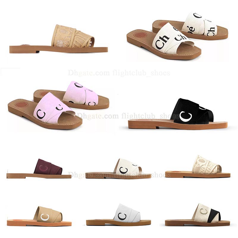 

2023 wholesale sandals slipper Woody slippers for women flat slides eur35-42 beige white black pink Light blue brown slipped womens summer indoor outdoor shoes, 1 (14)
