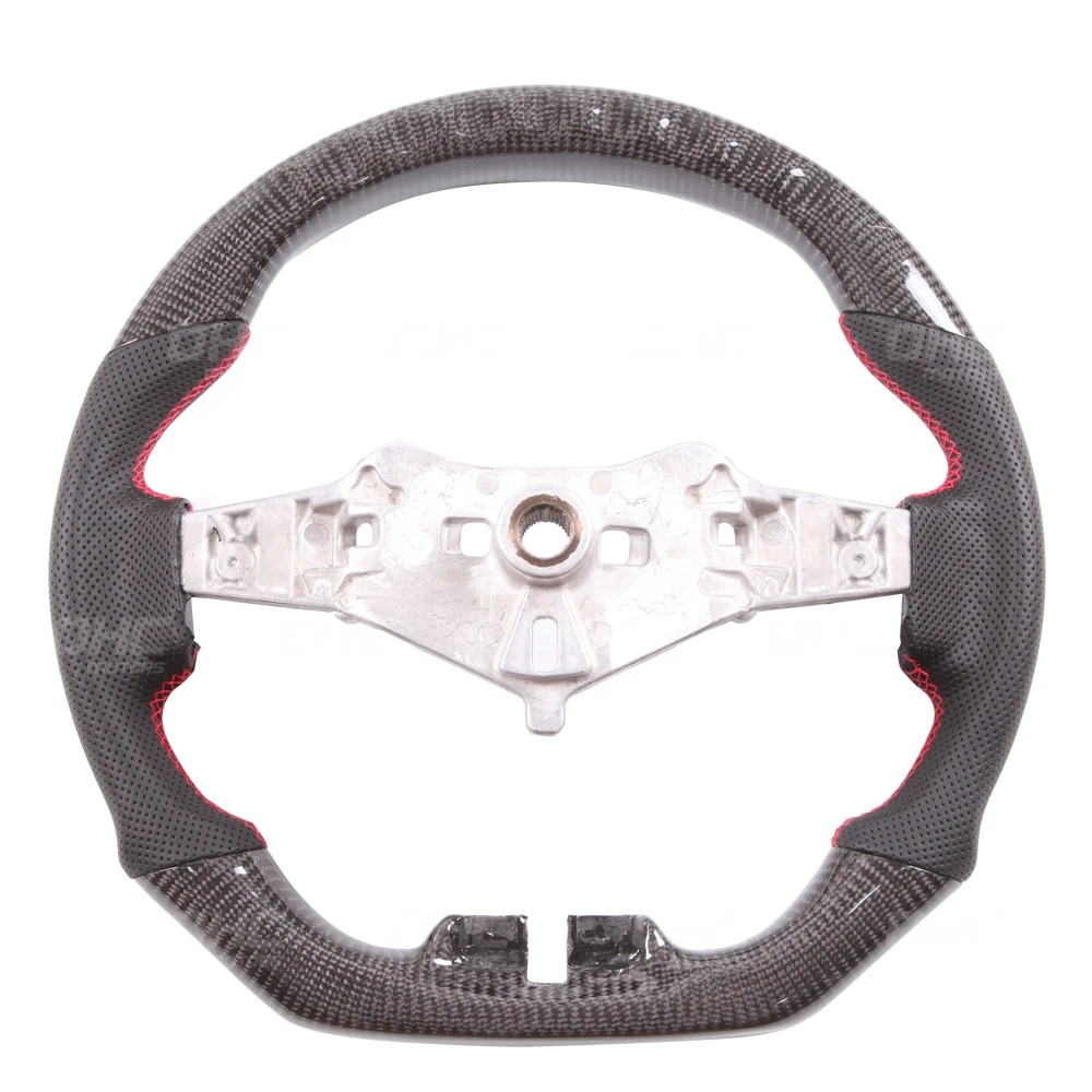 Automobile LED Shift Lights Carbon Fiber Steering Wheel Replacement for Wrangler JK