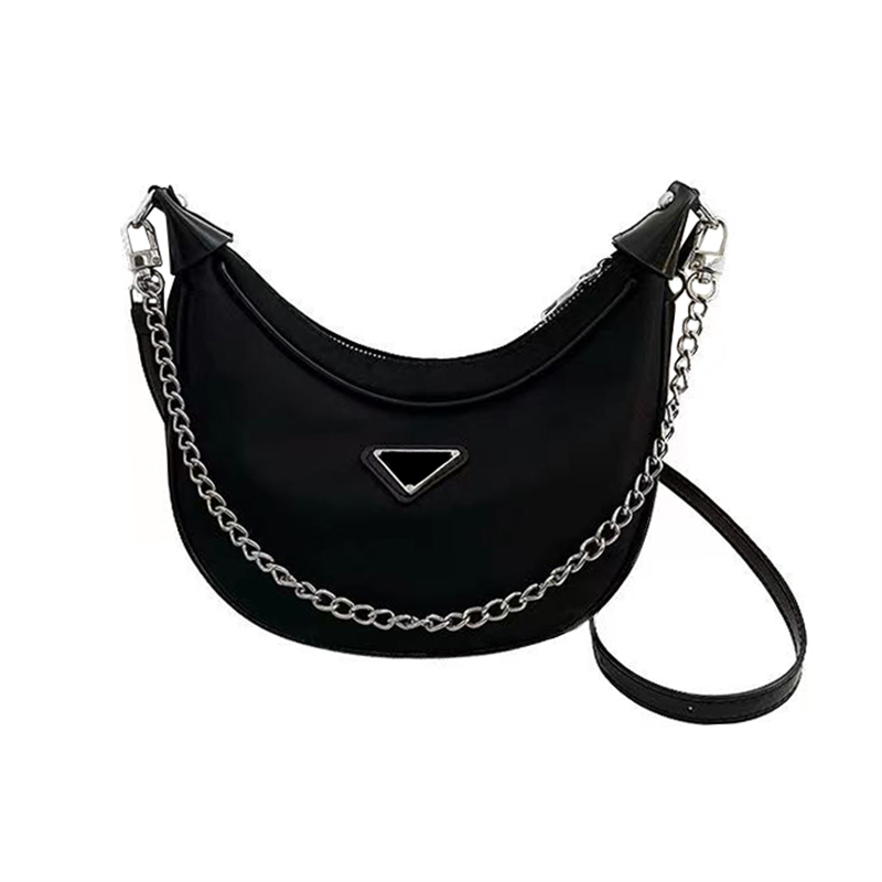 Designer Hobos Bag for Women Nylon Crossbody Bags Purse With Chain Ladies Fashion Shoulder Bags Holder Cross body handbag P572, Black
Designer Hobos Bag for Women Nylon Crossbody Bags Purse With Chain Ladies Fashion Shoulder Bags Holder Cross body handbag P572, Black