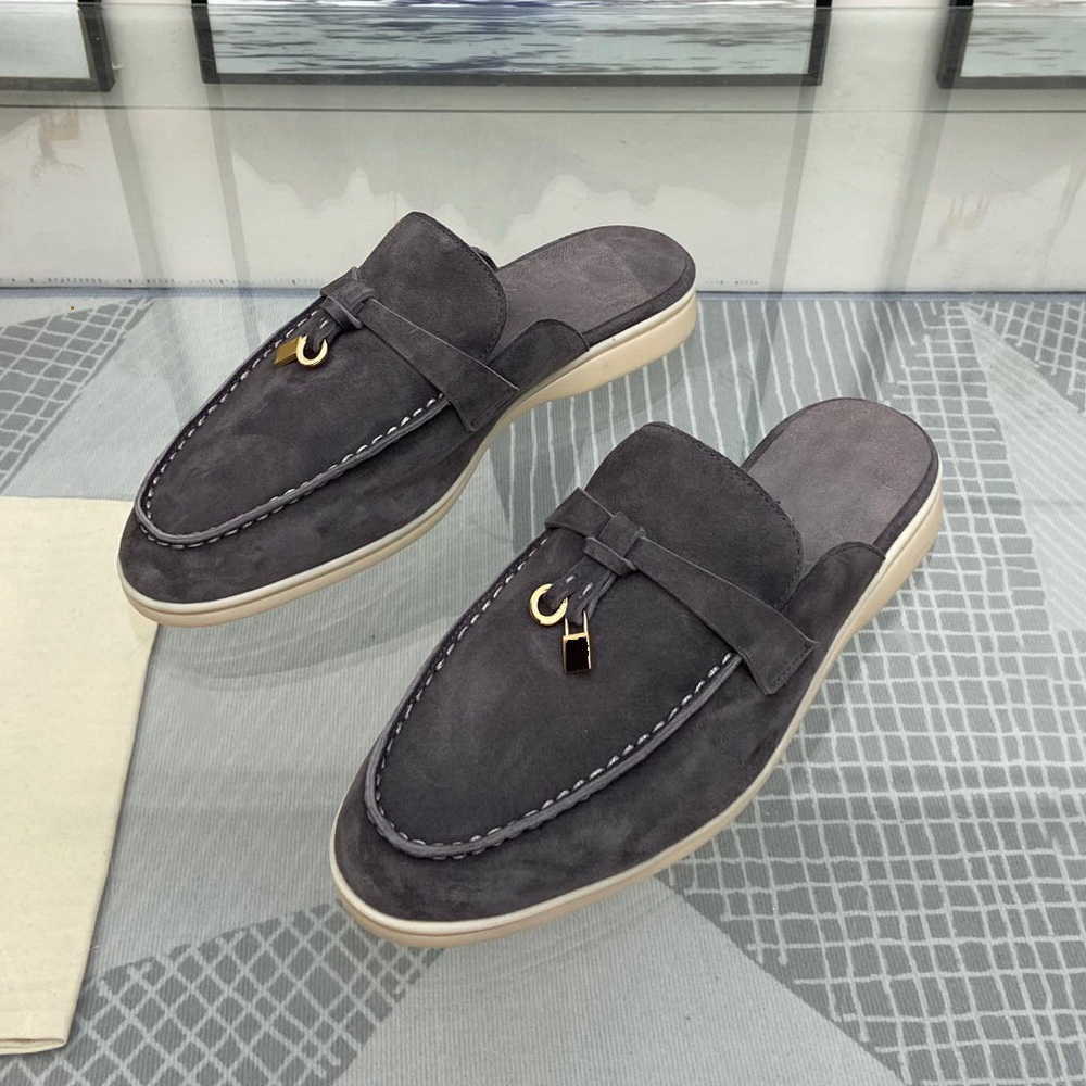 Slippers Women Mules Blue Suede Slipper Babouche Summer Walk Loafers Open Back Flat Shoes Casual Sandals Metal Lock Slides Moccasin Khaki G230210, Light blue
Slippers Women Mules Blue Suede Slipper Babouche Summer Walk Loafers Open Back Flat Shoes Casual Sandals Metal Lock Slides Moccasin Khaki G230210, Light blue