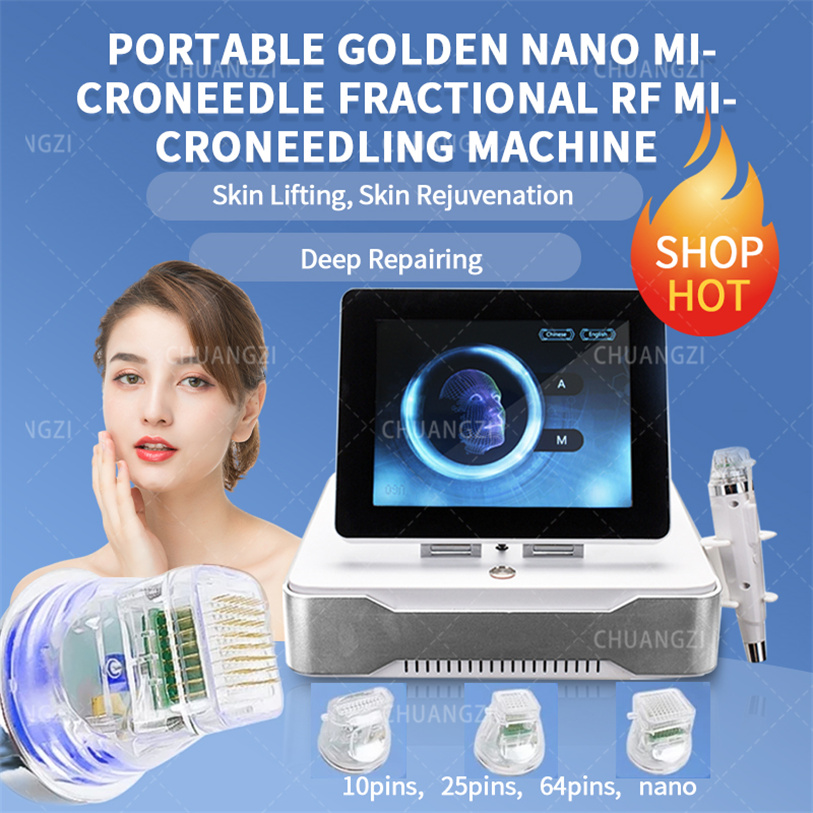 2023 RF Equipment Fractional Portable Gold Microneedling Microneedle Therapy System Fractional Face Treatment
2023 RF Equipment Fractional Portable Gold Microneedling Microneedle Therapy System Fractional Face Treatment