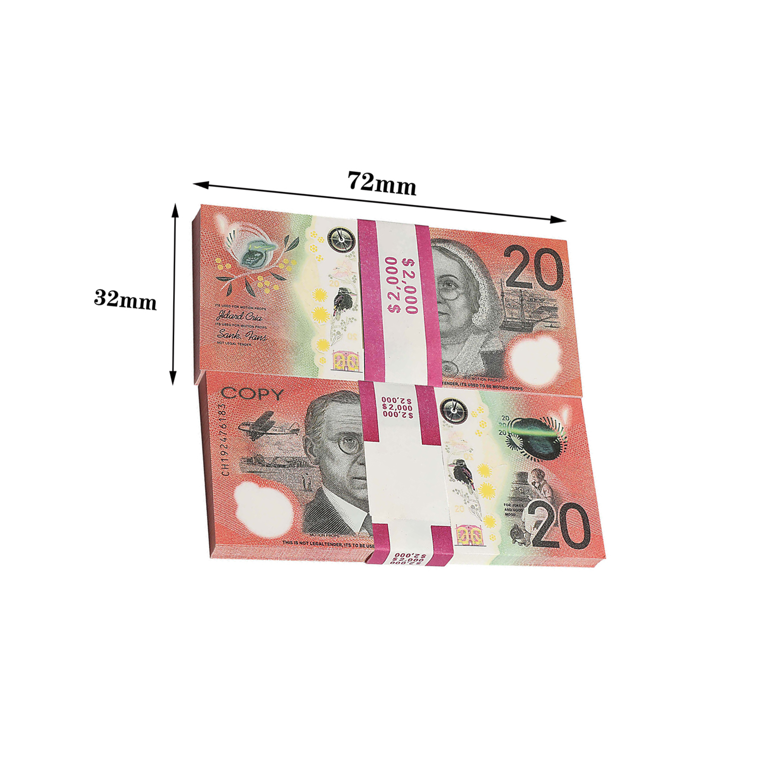 Paper Money Game Australian Dollar 5/10/20/50/100 AUD Banknotes Paper Copy Full Print Banknote Money Fake Moneys Movie Props
Paper Money Game Australian Dollar 5/10/20/50/100 AUD Banknotes Paper Copy Full Print Banknote Money Fake Moneys Movie Props