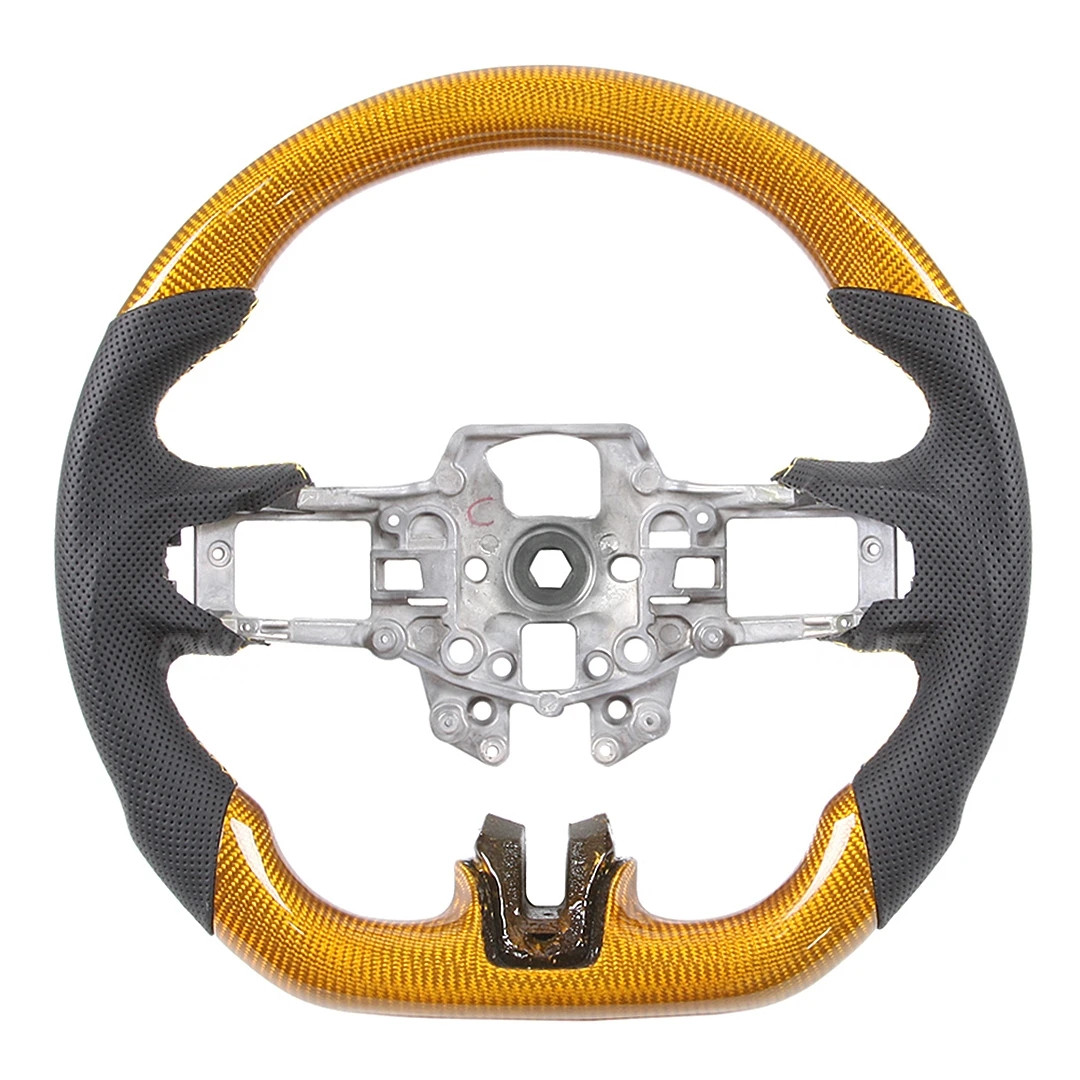 Car Steering Wheels Car Accessories Custom Carbon Fiber Steering Wheel for Ford Mustang 20 16-20 18