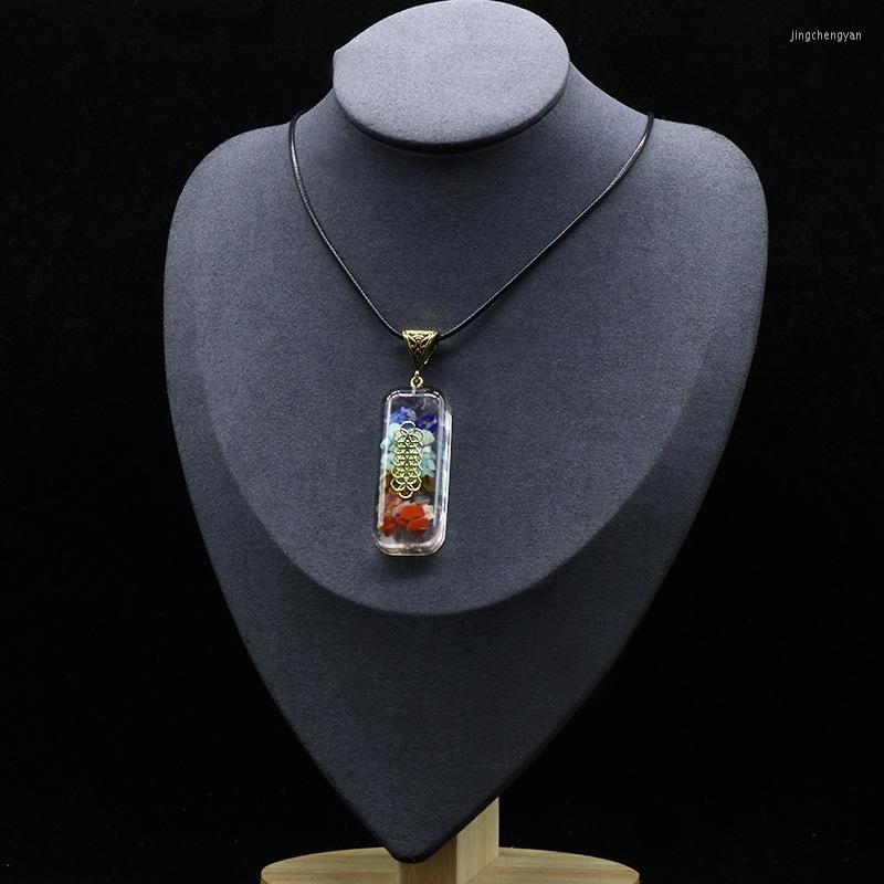 Pendant Necklaces 6PCS 50 20mm Seven Chakra Orgone Power Necklace Pendants Reiki Orgonite Energy Pendulum Natural Crystal Stone Jewelry
Pendant Necklaces 6PCS 50 20mm Seven Chakra Orgone Power Necklace Pendants Reiki Orgonite Energy Pendulum Natural Crystal Stone Jewelry