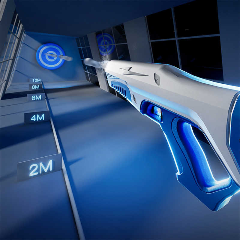 Bath Toys Water Gun Automatic Induction Water Absorbing Summer Electric Toy High-Tech Burst Water Gun Beach Outdoor Water Fight Toys GiftJ230210