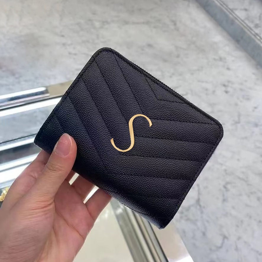 high quality Luxurys designer Wallets Key Purse card holder wallet fashion Men famous Black Lambskin Women's Holders gift Coin Genuine Leather keychain wristlets, Black silver
high quality Luxurys designer Wallets Key Purse card holder wallet fashion Men famous Black Lambskin Women's Holders gift Coin Genuine Leather keychain wristlets, Black silver