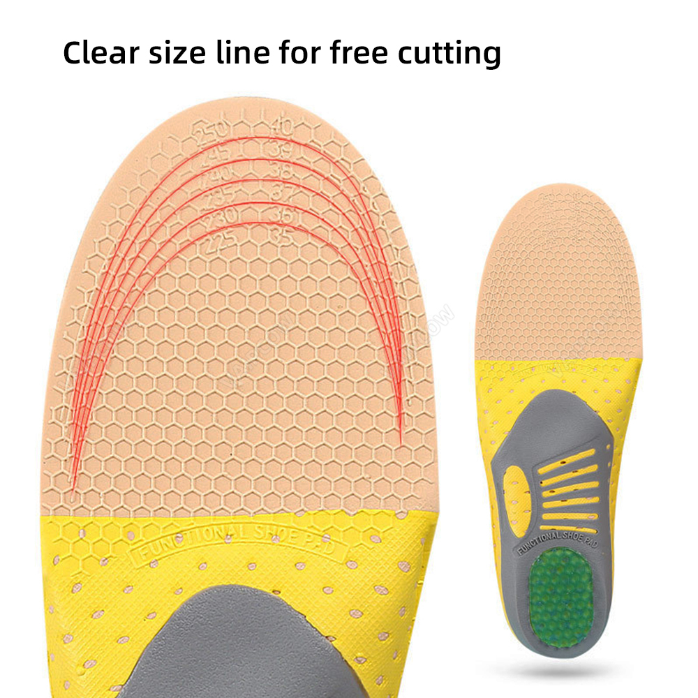 Shoe Parts Accessories Premium Ortic New Gel Insoles Orthopedic Flat Foot Health Sole Shoes Insert Arch Support Pad For Plantar fasciitis Unisex 23021