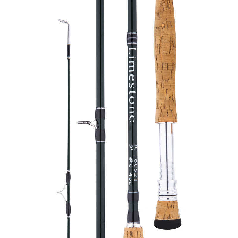 Boat Fishing Rods 27M Fly fishing rod 4 Sections 6# 8# Carbon Fiber fishing rod Spinning ultralight M Power A470 J230211