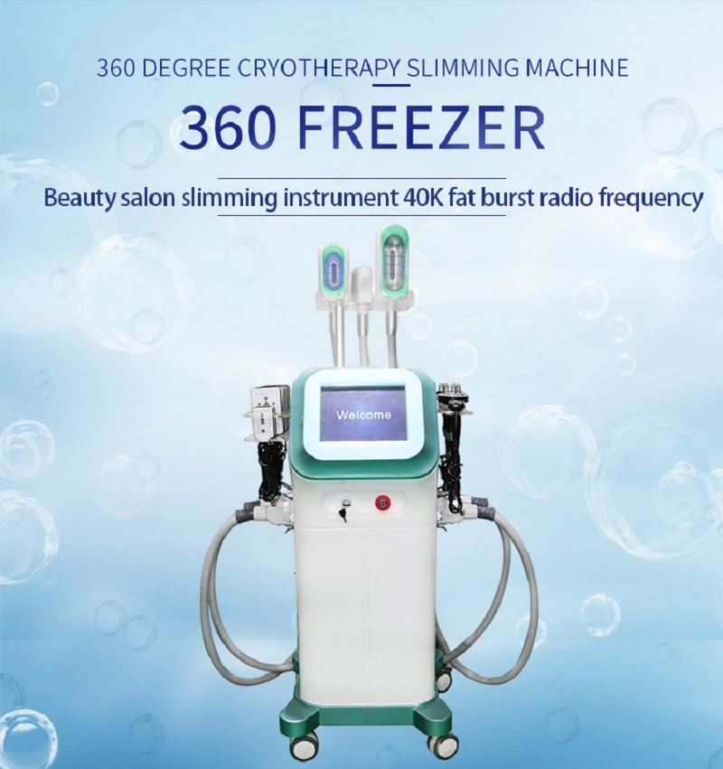 RF Equipment use 5 Heads Cryolipolysis Slimming Machine With Double Chin Removal Fat Freezing Cryotherapy 40KHz Cavitation RF 8 Laser Pads
RF Equipment use 5 Heads Cryolipolysis Slimming Machine With Double Chin Removal Fat Freezing Cryotherapy 40KHz Cavitation RF 8 Laser Pads