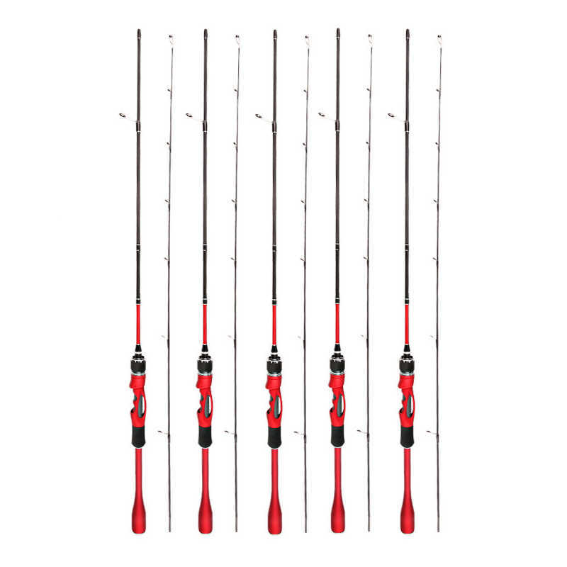 Boat Fishing Rods Catchu Trout Fishing Rod Carbon Fiber Spinningcasting Fishing Pole Bait WT 28g Line WT 26LB ML Solid Top Lure Fishing Rods J230211