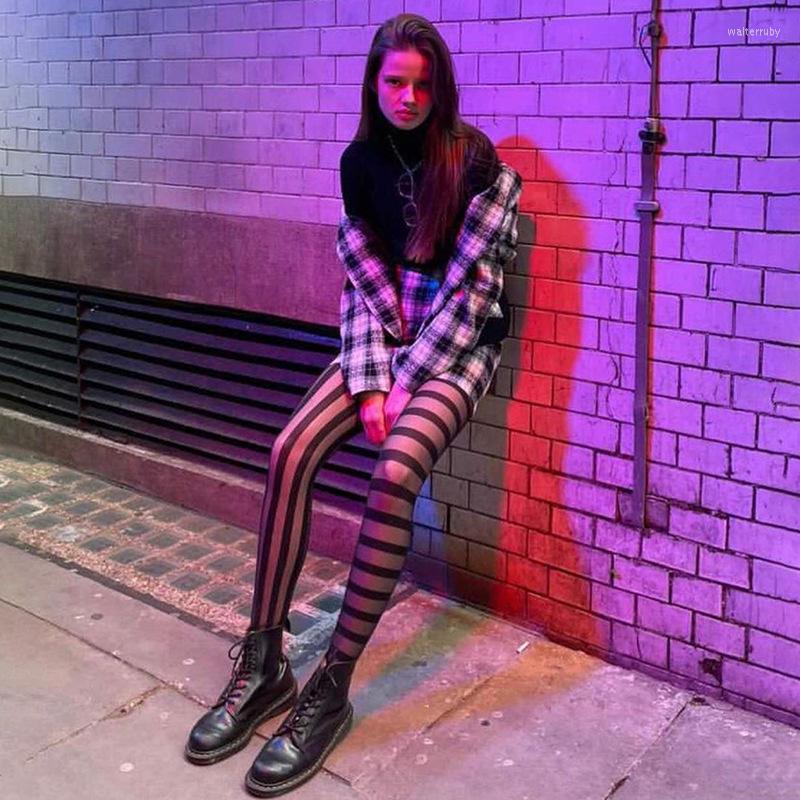 Women Socks Mesh Sheer Stripe Tights Pantyhose See Through Sexy Club Female Summer Autumn, Black 
Women Socks Mesh Sheer Stripe Tights Pantyhose See Through Sexy Club Female Summer Autumn, Black