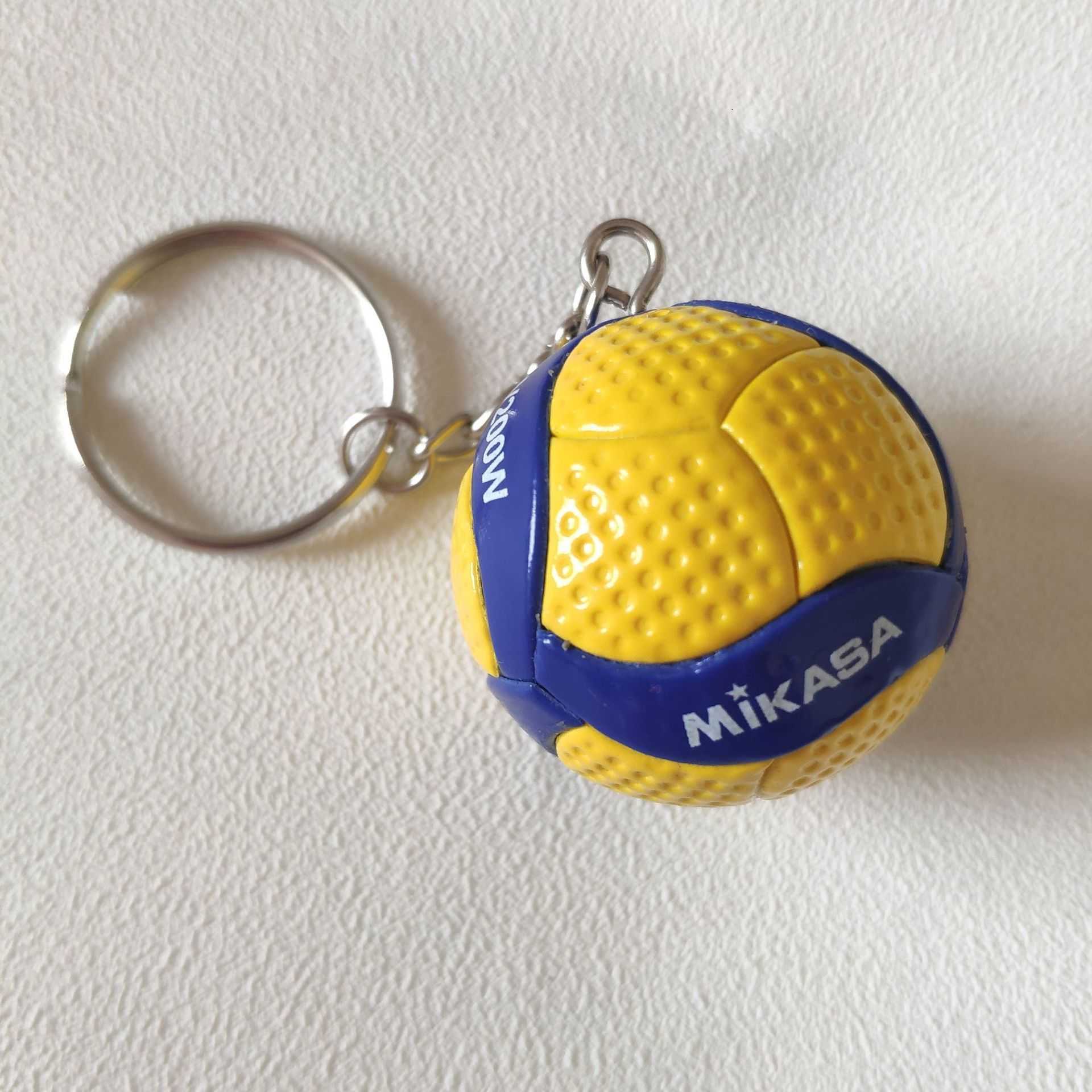 Key Rings V200w Mini PVC Volleyball Keychain Sport Key Chain Gift Car Ball Key Holder Ring For Players Men Women Keyring Birthday Gift G230210