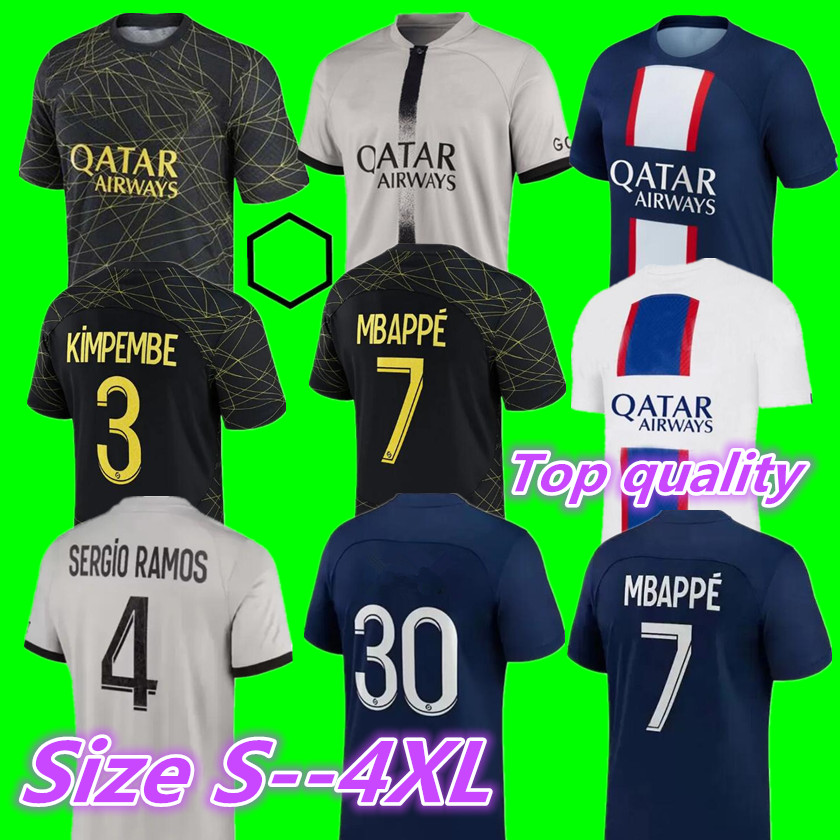 22 23 PSGs HAKIMI PARis Soccer Jerseys MBAPPE RAMOS Icardi di Maria 2022 2023 3rd 4th home away maillot de foot KIMPEMBE MARQUINHOS VERRATTI Men shirt SIZE S-4XL