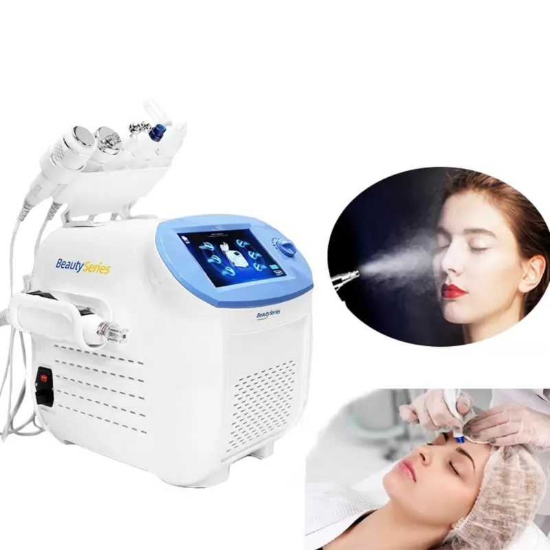 EMS nano oxygen jet peel dermabrasion RF skin rejuvenation scubber mesogun hydrating ultrasonic machine