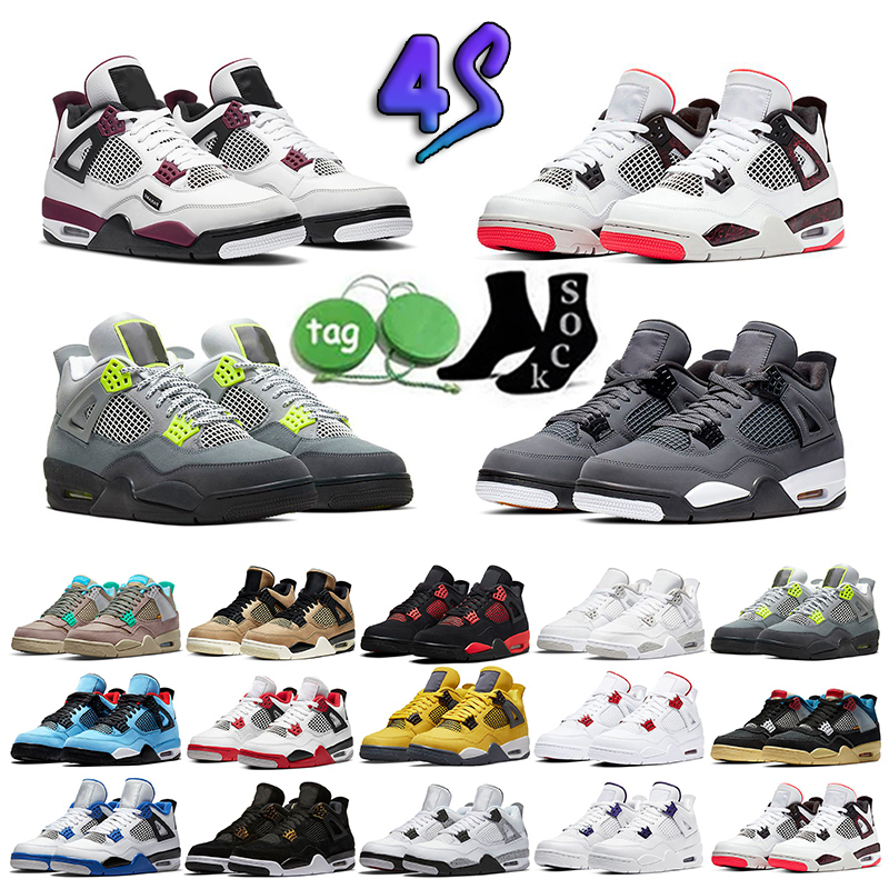 4s Mens Jumpman Basketball Shoes 4 Retro Bred Kaws Grey Outdoor Womens Men Desert Moss University Blue White Bred Trainers Sneakers, 25
4s Mens Jumpman Basketball Shoes 4 Retro Bred Kaws Grey Outdoor Womens Men Desert Moss University Blue White Bred Trainers Sneakers, 25
