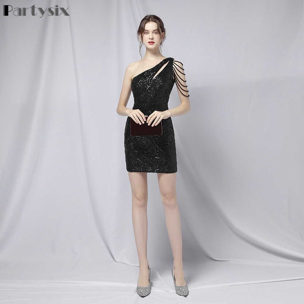 Party Dresses Partysix Vintage Silver Sequin Evening Dresss Women Sexy Bodycon Dress Short Party Prom Dress 230211