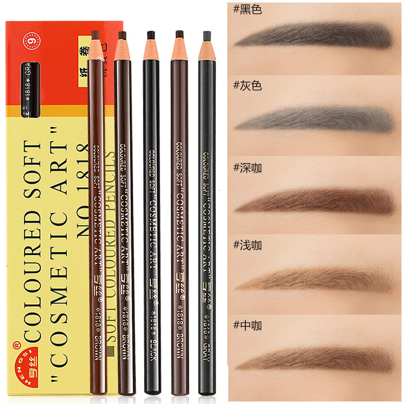 Eyebrow Enhancers 12pcsSet Pencil Makeup Cosmetic Art Waterproof Tint Stereo Types Coloured Beauty Tools 230211