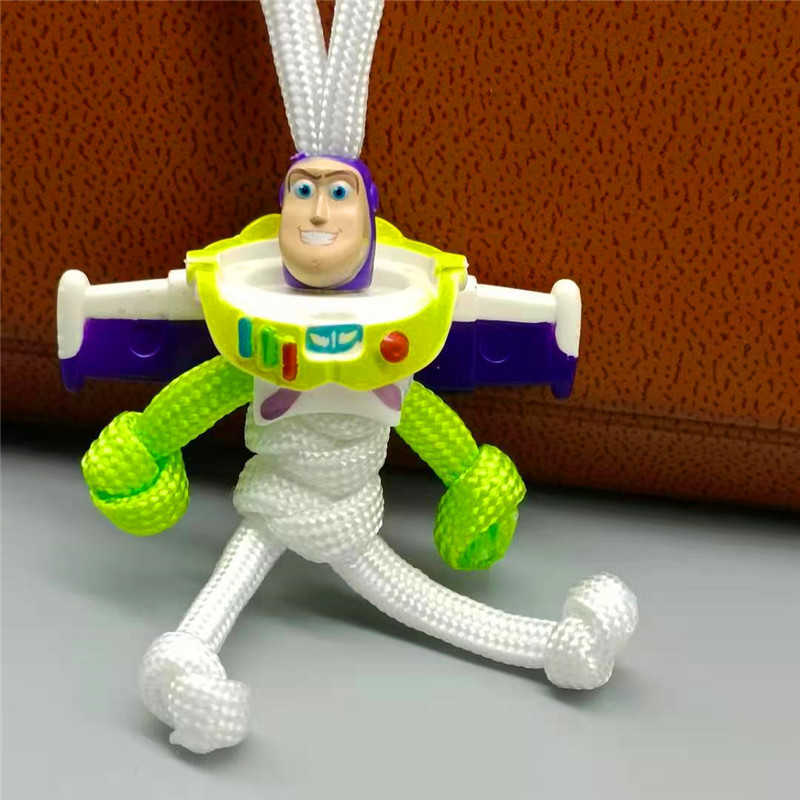 Key Rings Anime Building block Keychain Super Hero Biker Helmet Pendant Keychain Braided Rope Paracord Buddy Bag Hanging Backpack Doll Toy G230210