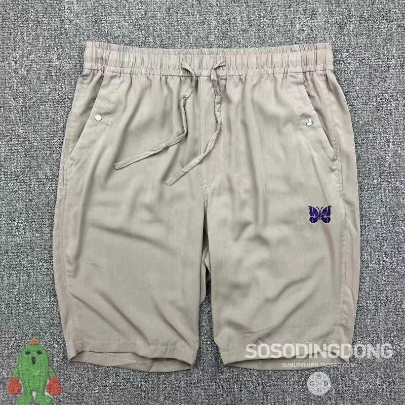 Men's Pants NEEDLES Short Pants 22SS Butterfly Embroidery Casual Track GE Shorts