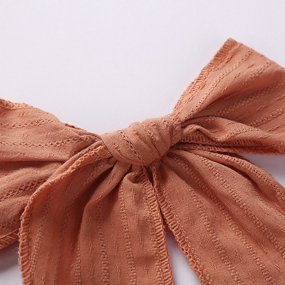 6 Inch Solid Large Ribbon Hair Bow For Girls Kids Handmade Grosgrain Bows With Clips Boutique Hairpins Hair Accessories 1583