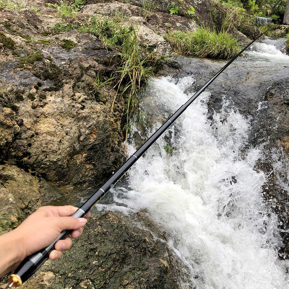 Boat Fishing Rods GHOTDA Telescopic Carbon Fiber Stream Fishing Rod Superhard Hand Fishing Rod 36M 45M 54M 63M 72M J230211