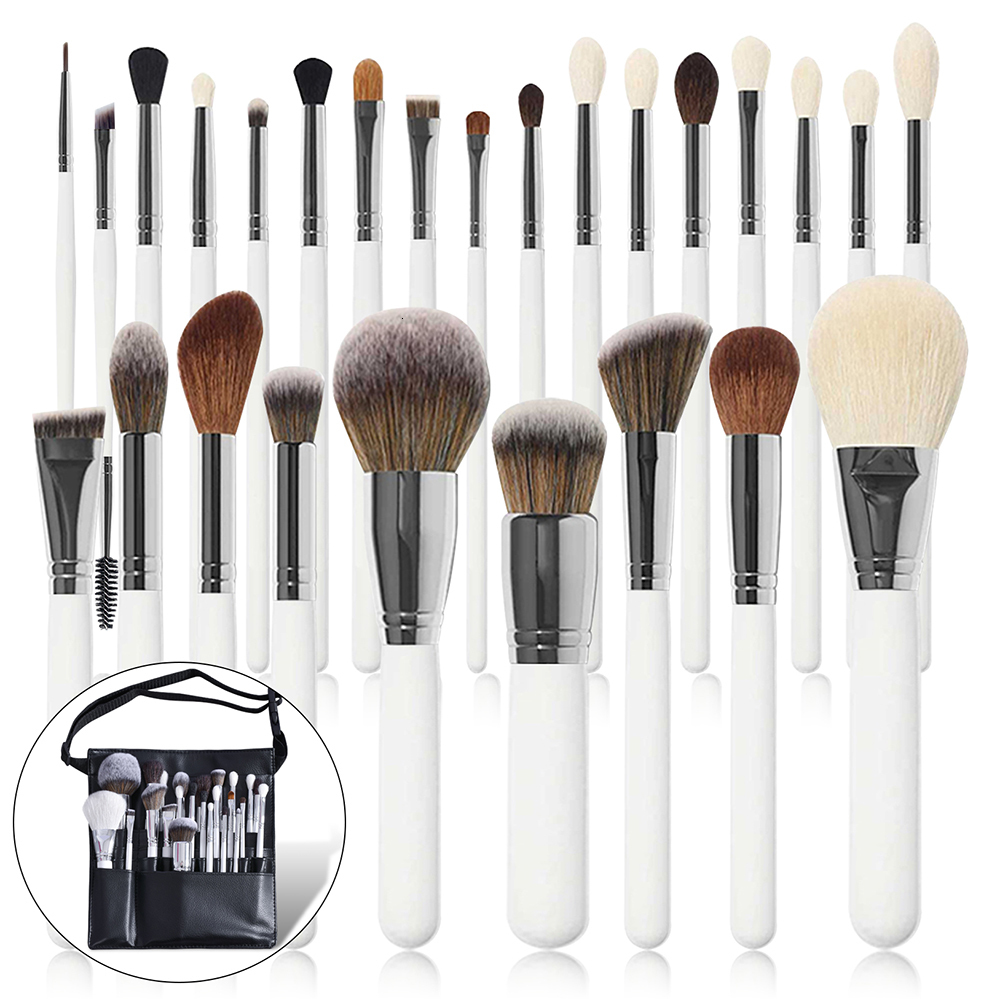 Eye Shadow 26pcs Makeup Brushes Set Blush Foundation Concealer Eyeshadow Eyebrow Powder Cosmetic Brush Soft Fiber Face Make Up Beauty Tools 230211
