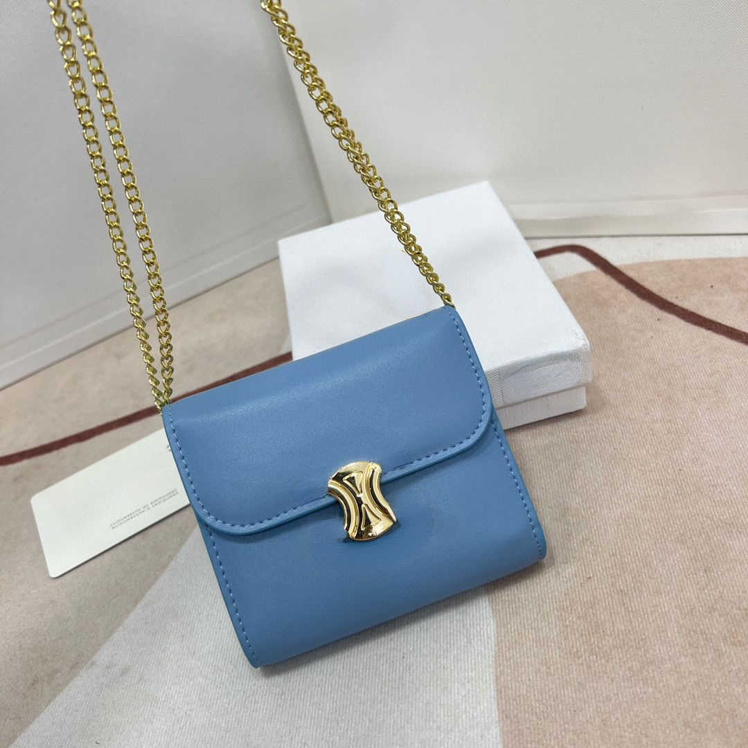 Brand Designer Change Purse Card pack Handbag Sailin New Women's Leather Purses Chain Multi-function Card Cow Three-fold Wallet Butterfly Buckle Factory Direct Sale, Wine
Brand Designer Change Purse Card pack Handbag Sailin New Women's Leather Purses Chain Multi-function Card Cow Three-fold Wallet Butterfly Buckle Factory Direct Sale, Wine