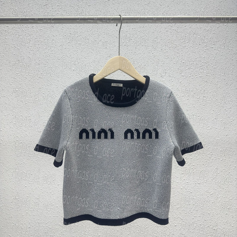 Letters Women T Shirts Short Sleeve Knit T Shirt Vintage Fashion Gray Round Neck Jumper Tops, Gray with label~
Letters Women T Shirts Short Sleeve Knit T Shirt Vintage Fashion Gray Round Neck Jumper Tops, Gray with label~