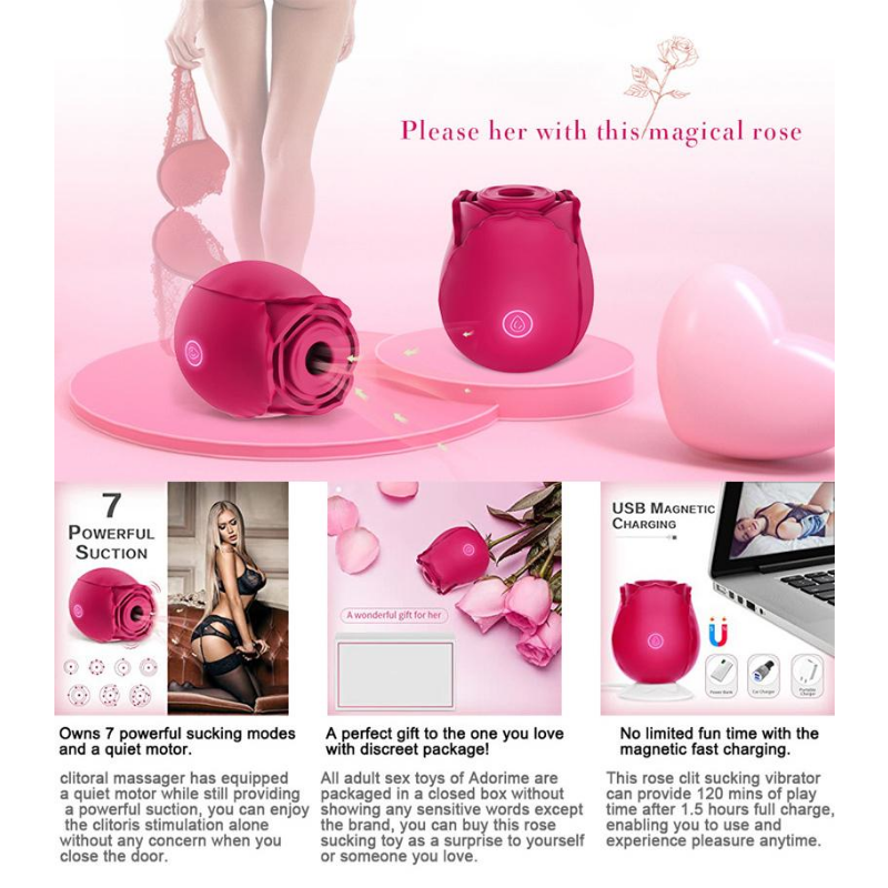 Rose sucking tongue licking vibration jumping eggs female Adult Toys remote control comforter milk artifact