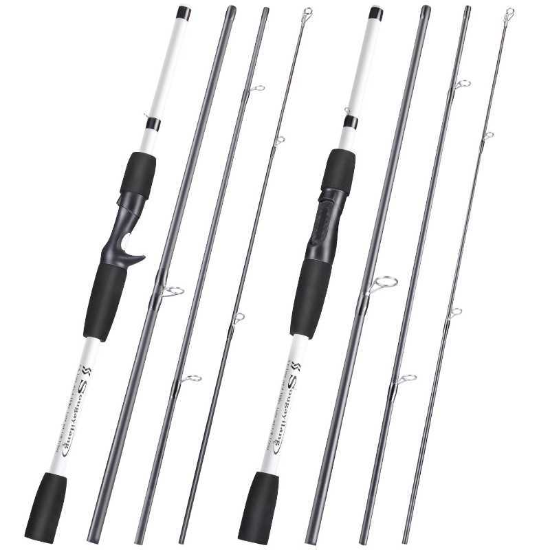 Boat Fishing Rods Sougayilang 34 Sections Lure Fishing Rod SpinningCasting Ultralight Weight Fishing Pole Glass Fiber Travel Rod Fishing Pesca J230211