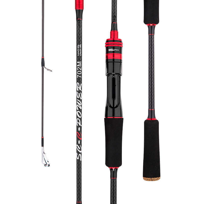 Boat Fishing Rods Catchu Fishing Pole Carbon Fiber SpinningCasting Fishing Rod 3 Top for River Lake Reservoir Pond Stream with Carp Fishing J230211
