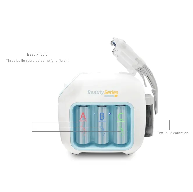 EMS nano oxygen jet peel dermabrasion RF skin rejuvenation scubber mesogun hydrating ultrasonic machine