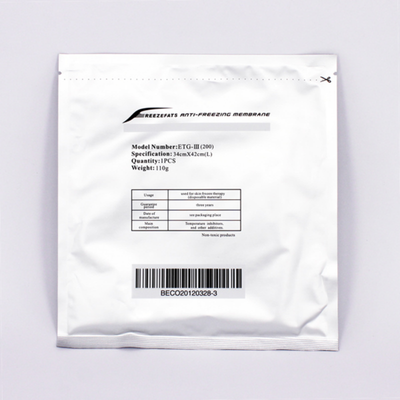 Accessories Parts Anti Freezing Membranes Cryo Cool Pad Anti Freeze Cryotherapy Antifreeze Membrane 27x30CM 34x42CM For Clinical Salon Use