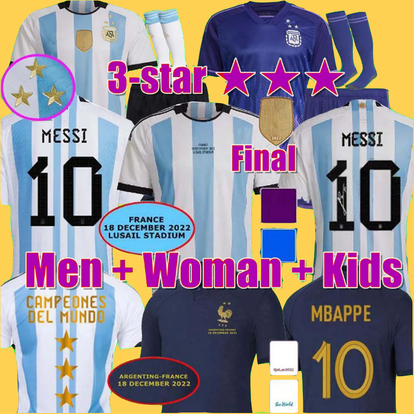 22 23 3 stars Argentina t shirt soccer Jerseys J. ALVAREZ DYBALA DI MARIA KUN MARTINEZ MARADONA football shirt fans player version Men Kids kit sets uniform, 22 23 home
22 23 3 stars Argentina t shirt soccer Jerseys J. ALVAREZ DYBALA DI MARIA KUN MARTINEZ MARADONA football shirt fans player version Men Kids kit sets uniform, 22 23 home