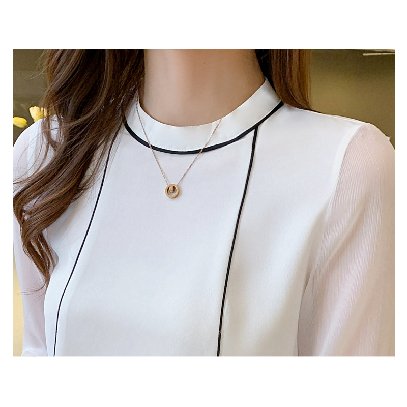 Women's Blouses Shirts Summer O-Neck Blue Chiffon Shirt Tops Short Sleeve Blusas Mujer De Moda F97 230211
