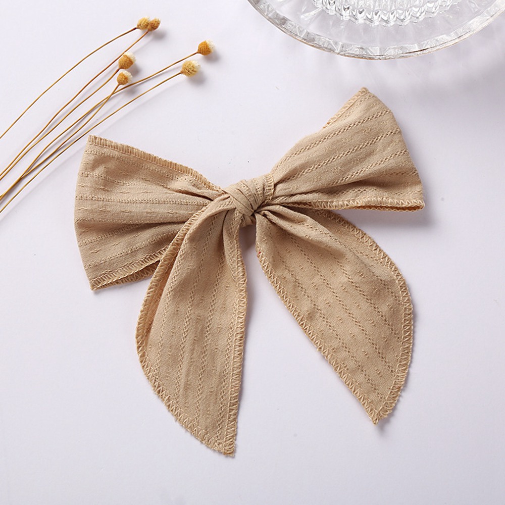 6 Inch Solid Large Ribbon Hair Bow For Girls Kids Handmade Grosgrain Bows With Clips Boutique Hairpins Hair Accessories 1583