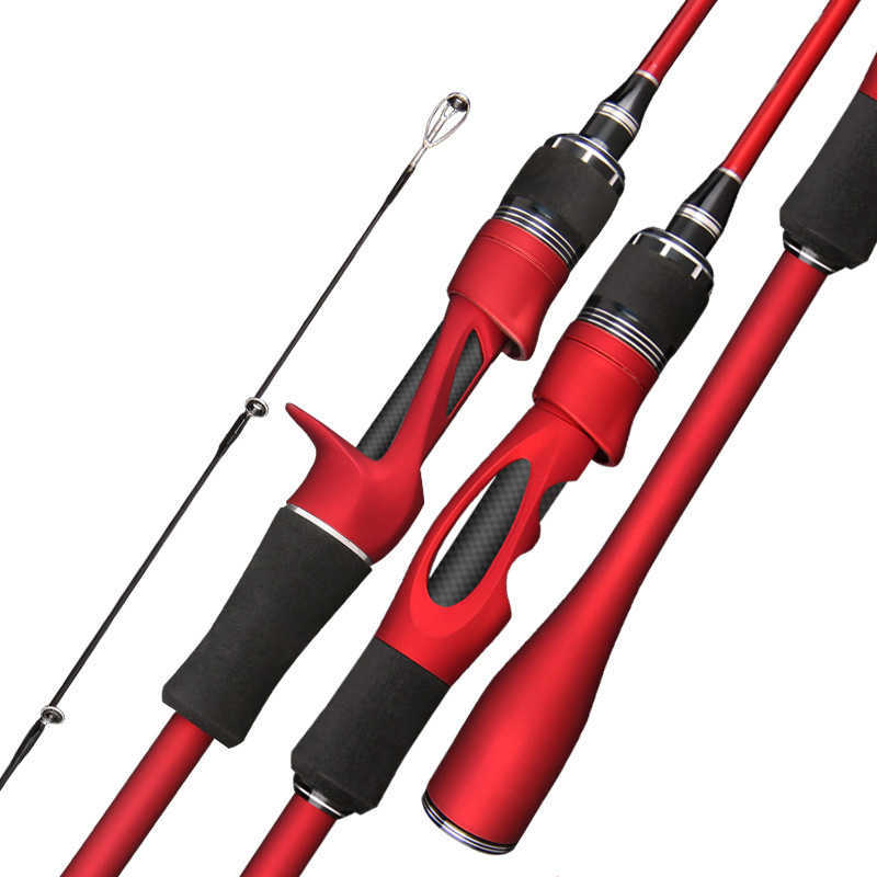 Boat Fishing Rods Catchu Trout Fishing Rod Carbon Fiber Spinningcasting Fishing Pole Bait WT 28g Line WT 26LB ML Solid Top Lure Fishing Rods J230211