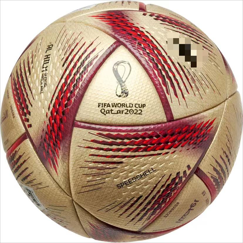 Soccer Balls The Official Material For The 2022 World Cup Final Size Football Ball In Champagne PU Seamlessly Heat Bonded
Soccer Balls The Official Material For The 2022 World Cup Final Size Football Ball In Champagne PU Seamlessly Heat Bonded