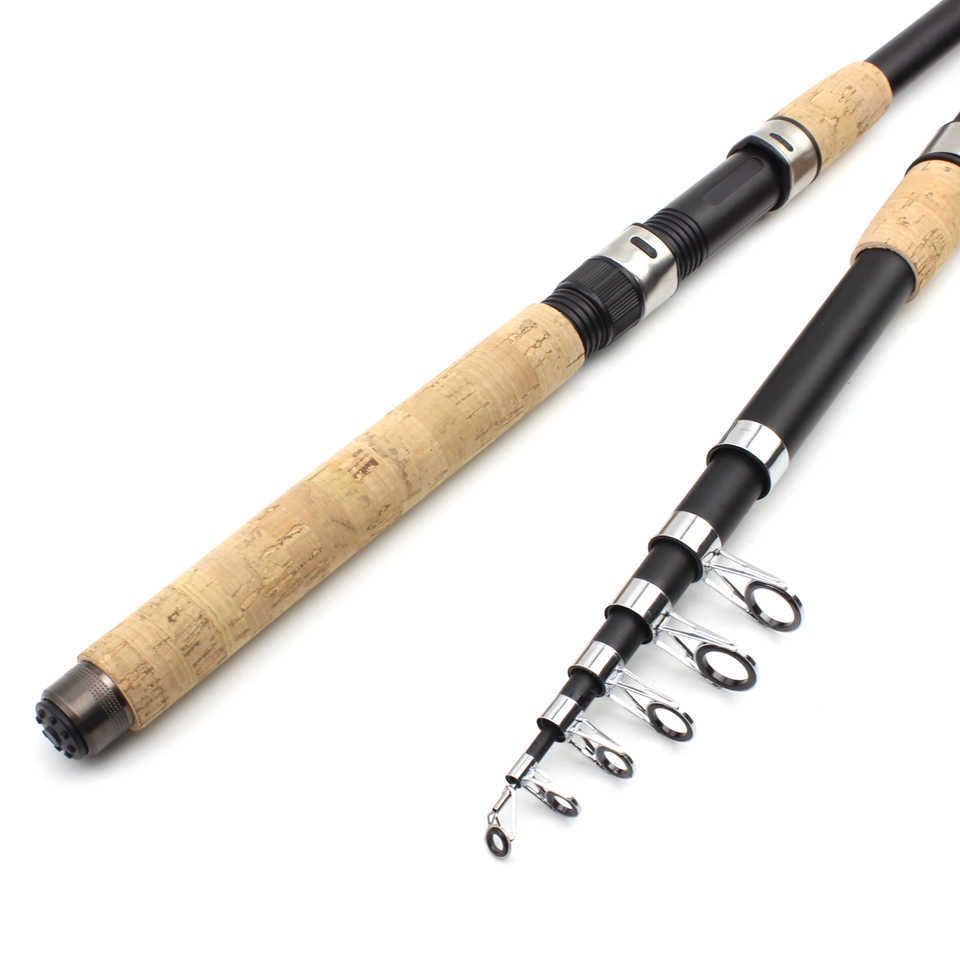 Boat Fishing Rods Promotion! 27m 30m 36m Telescopic Fishing Rod carbon wooden handle Spinning Rod sea carp fishing pole Lure Weight 30150g J230211