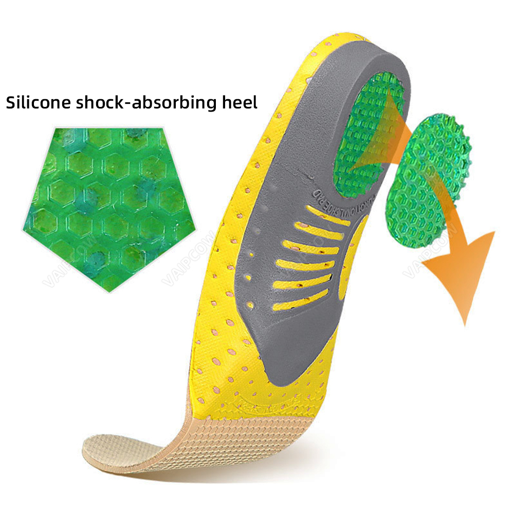 Shoe Parts Accessories Premium Ortic New Gel Insoles Orthopedic Flat Foot Health Sole Shoes Insert Arch Support Pad For Plantar fasciitis Unisex 23021