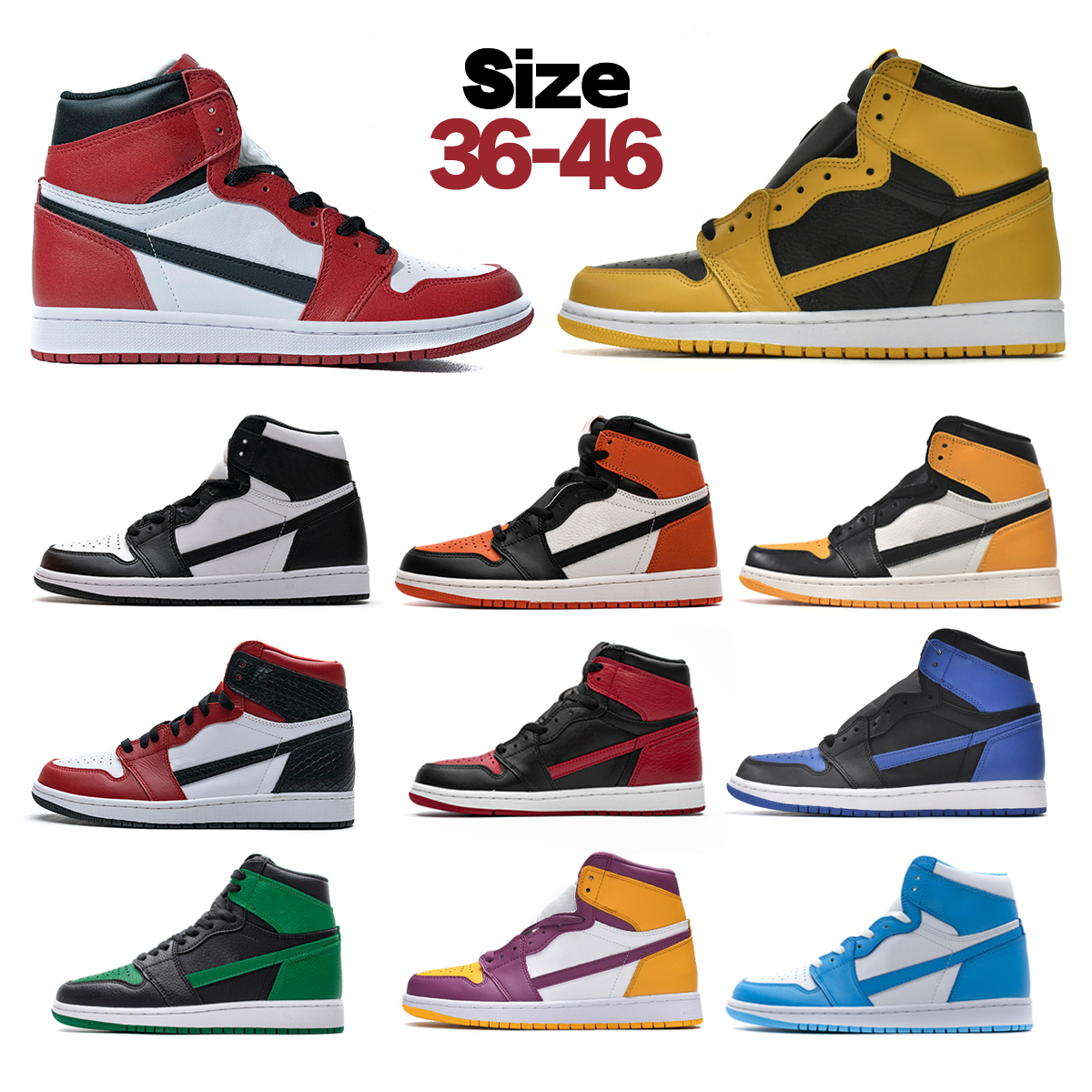 Jumpman 1 1s Basketball Shoes Men sb Running Sneakers UNC Starfish Marina Blue Bred Pine Green Toe Pairs Black Sneakers Orange Game Royal Shadow Pollen shoes size 36-46, 11
Jumpman 1 1s Basketball Shoes Men sb Running Sneakers UNC Starfish Marina Blue Bred Pine Green Toe Pairs Black Sneakers Orange Game Royal Shadow Pollen shoes size 36-46, 11
