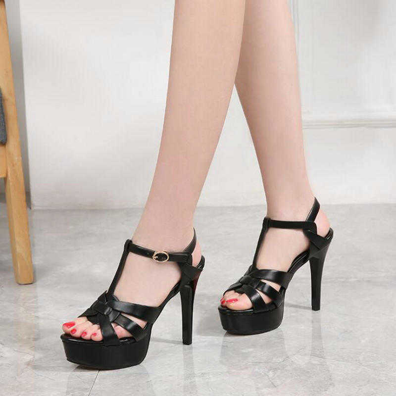 Sandals DIJIGIRLS Stiletto Sandals Platform High Heel Sandals Fashion Open Toe Gladiator Sandal Summer Platform Sexy Pole Dance G230211