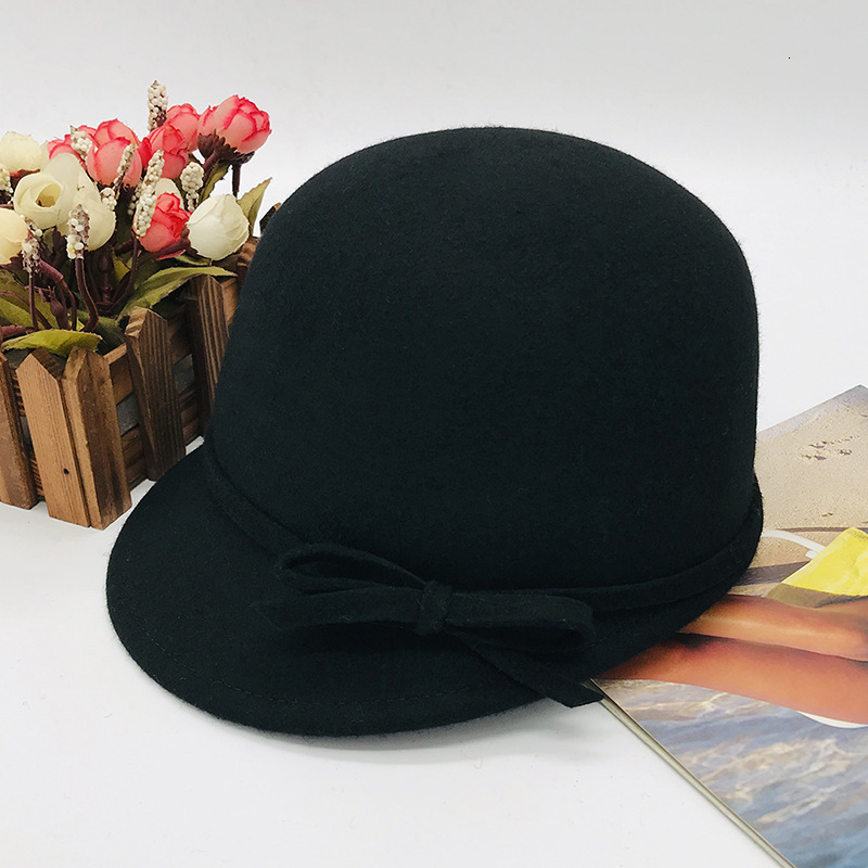Ball Caps Wool Hat Soft Short Brim Tweed Baseball Winter Sport Outdoor 5659cm Adjustable 230211
