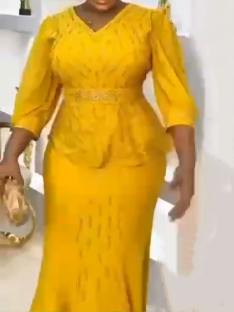 Ethnic Clothing African Dresses for Women Two Pieces Set Tops And Skirts Suits Dashiki Ankara Outfits Plus Size Turkey Wedding Party Dress 2023 230211
