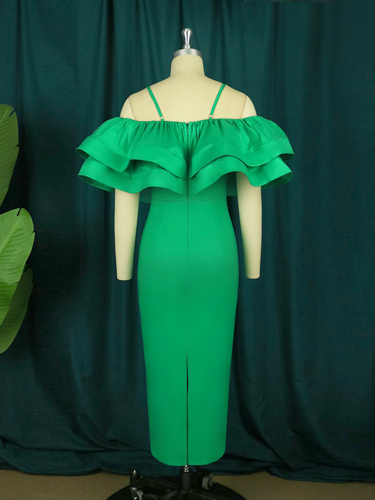 Party Dresses Women Rose Sexy Party Dress Ruffles Shiny Bodycon Sheath Spaghetti Strap Birthday Christmas Off Shoulder Prom Gown Celebrate 230211