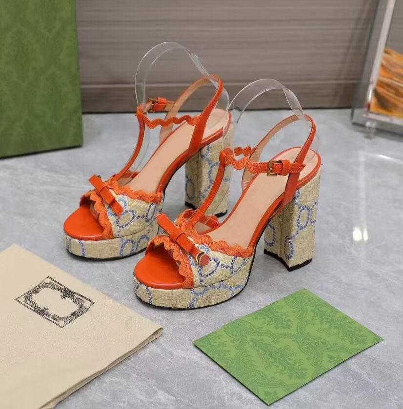 Sexy women's fall resistant thick sandals fashion bow grass open toe sheepskin high heels 10.5cm luxury runway party wedding dress shoes size 35-42, Orange
Sexy women's fall resistant thick sandals fashion bow grass open toe sheepskin high heels 10.5cm luxury runway party wedding dress shoes size 35-42, Orange
