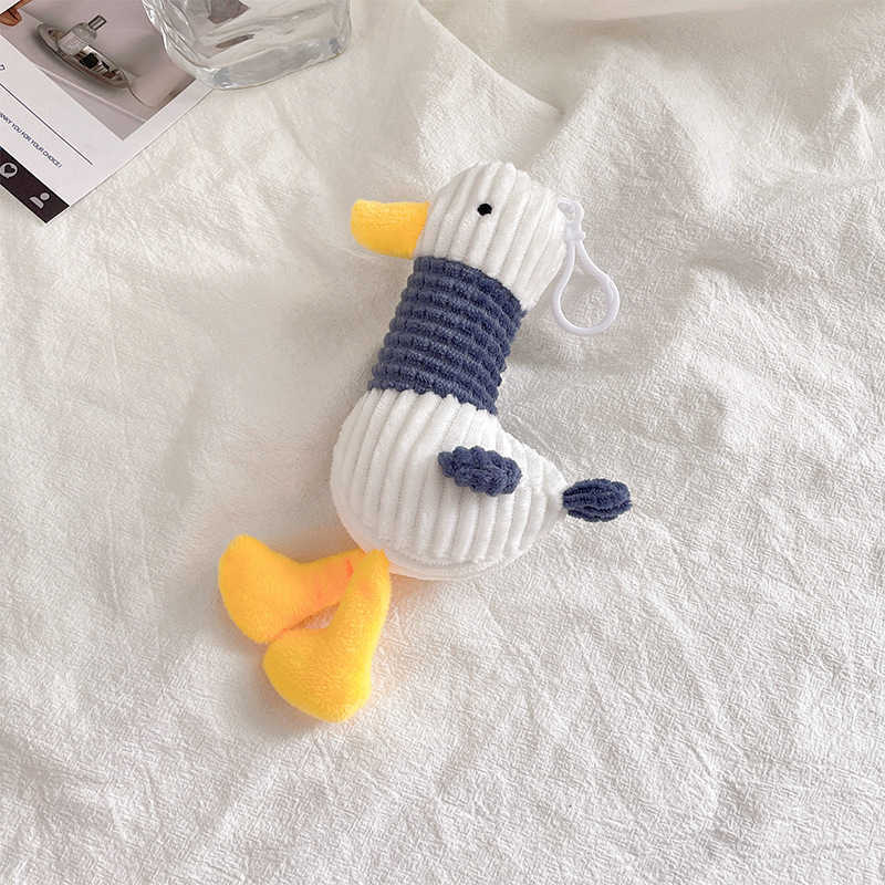 Key Rings Cartoon Cute Plush Ugly Duck Keychain Toy Soft Key Ring Lady Girl Charm Bag Pendant Car New Kids Cute Duck Keyring Children Gift G230210